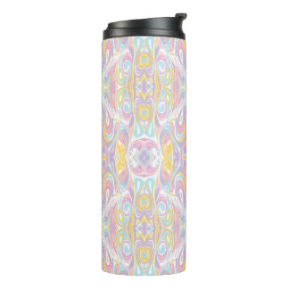 Pastel Psychedelic Pattern | Groovy Liquid Marble Thermosbecher