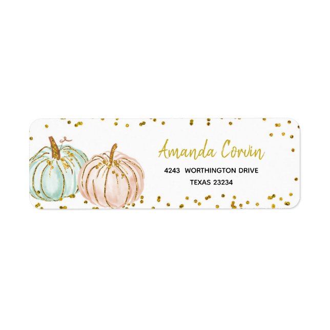 Pastel Pumpkin Gender Reveal (Vorne)