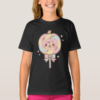 Pastel Pumpkin Pop Kids T-Shirt | Cute Kawaii