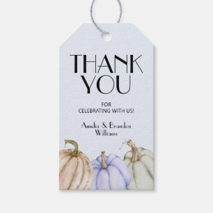 Pastel Pumpkins Blue Baby Duwer Gefallen Geschenkm Geschenkanhänger
