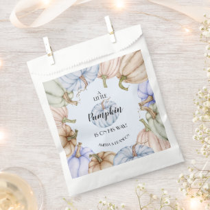 Pastel Pumpkins Blue Boy Baby Dusche Geschenktütchen