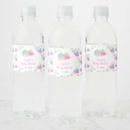 Pastel Pumpkins Floral Baby Dusche Wasserflaschenetikett