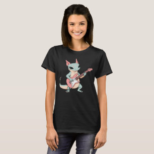 Pastel-Punk-Rock-Axolotl-Gitarrespieler Soft Grung T-Shirt