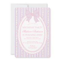 Pastel Purple Vintage Fancy Floral Birthday Party