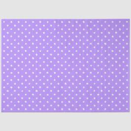 Pastel Purple With Irregular White Polka Dots Seidenpapier