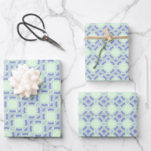 Pastel Purpliana 6 Muster Geschenkpapier Set