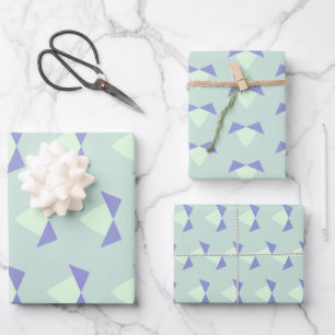 Pastel Purpliana 8 Muster Geschenkpapier Set