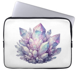 Pastel Quartz-Cluster Laptopschutzhülle