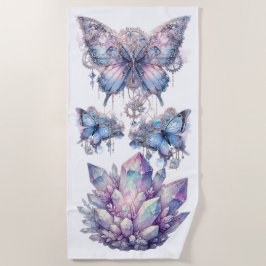 Pastel Quartz-Cluster Strandtuch