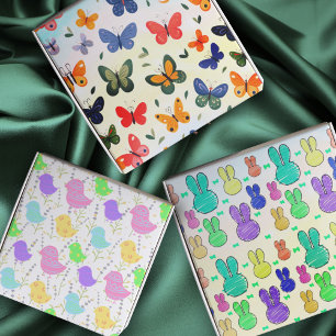 Pastel Rabbits Baby Chicks Butterfly Spring Colors Geschenkpapier Set