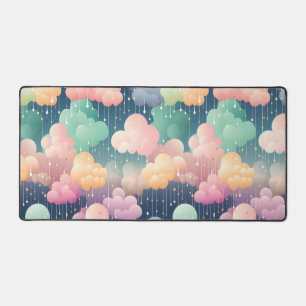 Pastel Rain Desk Mat Schreibtischunterlage
