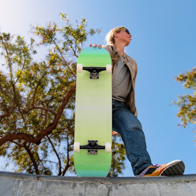 Pastel Rainbow Abstrakt Gradient Ombre Skateboard (Außenbereich 1)