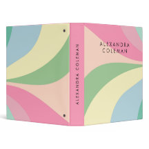Pastel Rainbow Ästhetische Binder