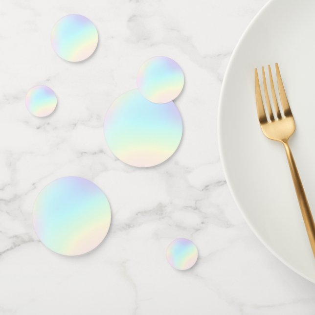 Pastel Rainbow Ästhetische Geburtstagspartei Konfetti (Gruppe)