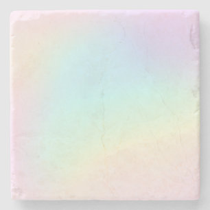 Pastel Rainbow Ästhetische Geburtstagspartei Steinuntersetzer