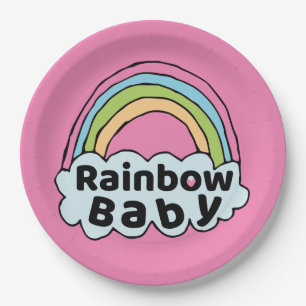 Pastel Rainbow Baby Birth Blessing Birth Miracle Pappteller