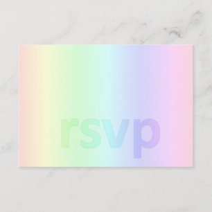 Pastel Rainbow Baby Dusche UAWG RSVP Karte