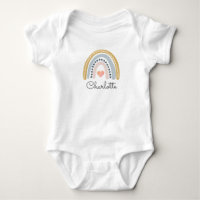 Pastel Rainbow Baby Name Hearts