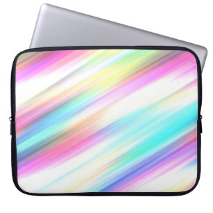 Pastel Rainbow Brush Strokes Laptopschutzhülle