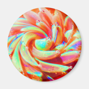 Pastel Rainbow Bubble Ocean Sea Anemone Magnet
