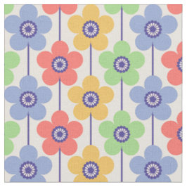 Pastel Rainbow Buttercup Geometrisches Muster für  Stoff