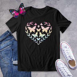 Pastel Rainbow Butterfly T - Shirt