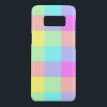 Pastel Rainbow Checkered Case-Mate Samsung Galaxy S8 Hülle<br><div class="desc">Dieses helle,  farbenfrohe moderne Design hat ein leicht strukturiertes,  sich wiederholendes,  karges Muster in einem lebhaften Regenbogen in Pastellfarben. Es ist ein stilvolles,  lebendiges,  hübsches kariertes Schachbrettmuster,  das wie Frühling aussieht. Genießen Sie es wie besehen oder nutzen Sie es als Hintergrund für Ihre Texte und Fotos.</div>