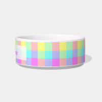 Pastel Rainbow Checkered | Personalisierter Name