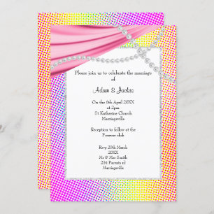PASTEL RAINBOW CIRCUS WEDING EINLADUNG