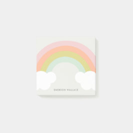 Pastel Rainbow Cloud Niedlich Post-it Klebezettel
