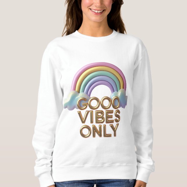 Pastel Rainbow Cloud Sweatshirt (Vorderseite)