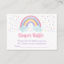 Pastel Rainbow Clouds Kinderdusche Windelwindeln Begleitkarte