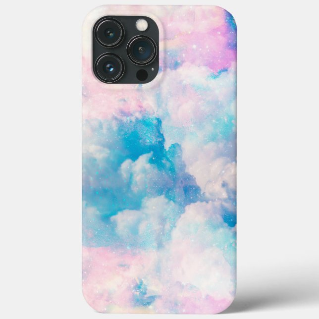 Pastel Rainbow Cloudy Sky Ästhetik Case-Mate iPhone Hülle (Rückseite)