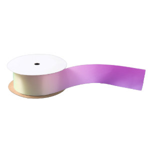 Pastel Rainbow Colors Abstrakt Blur Gradient Ombre Satinband