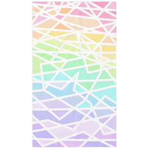 Pastel Rainbow Colors Geometric Tableclout Tischdecke