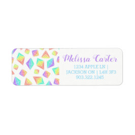 Pastel Rainbow Crystals Muster