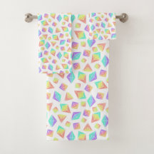 Pastel Rainbow Crystals Muster