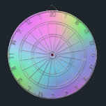 Pastel Rainbow Dartboard Dartscheibe<br><div class="desc">Herrlicher und lustiger Regenbogenverlauf</div>