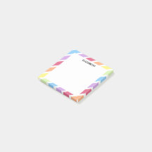 Pastel Rainbow Diagonal Streifen Name | Personalis