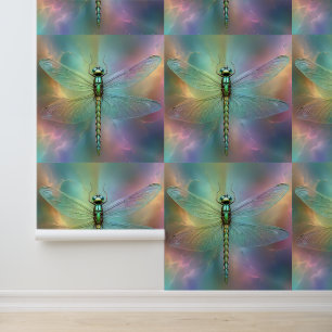 Pastel Rainbow Dragonfly Fraktal Art, Tapete