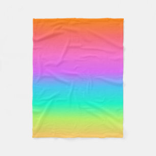 Pastel Rainbow Fleece Blanken