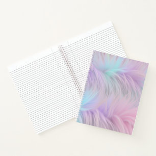 Pastel Rainbow Fur Notizbuch
