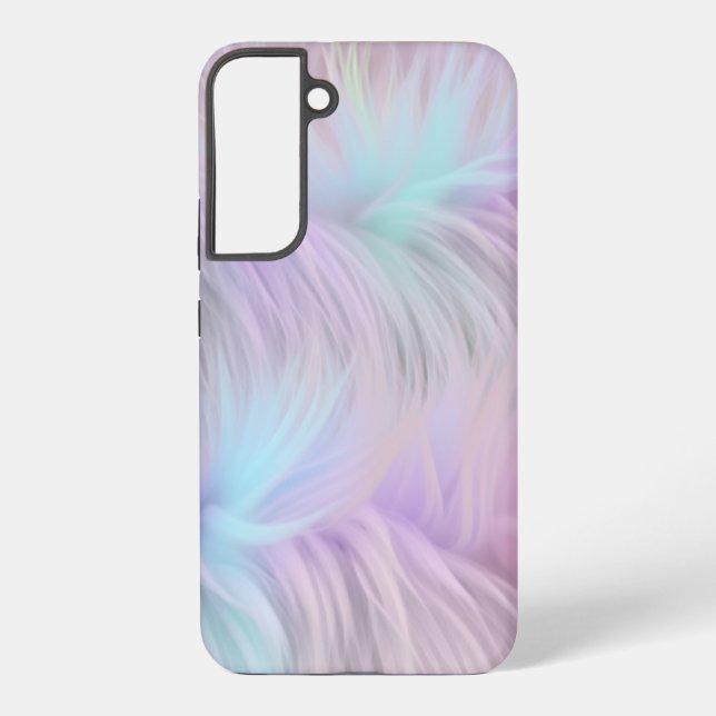 Pastel Rainbow Fur Samsung Galaxy Hülle (Rückseite)