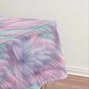 Pastel Rainbow Fur Tischdecke