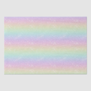 Pastel Rainbow Glitzern Muster Seidenpapier