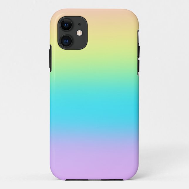 Pastel Rainbow Gradient Case-Mate iPhone Hülle (Rückseite)