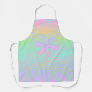 Pastel Rainbow Gradient Funky Schürze