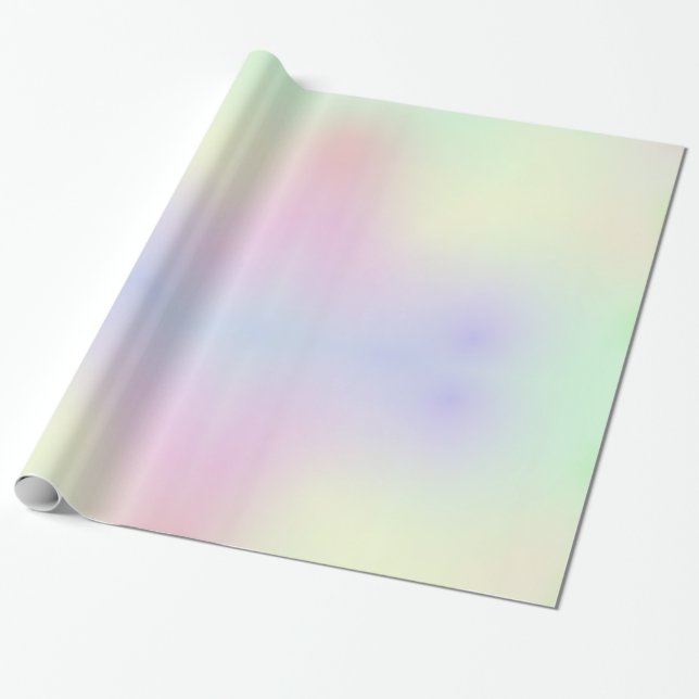 Pastel Rainbow Gradient Geschenkpapier (Ungerollt)