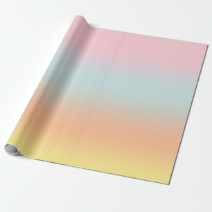 Pastel Rainbow Gradient Ombre Ästhetik Geschenkpapier