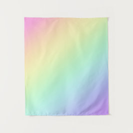 Pastel Rainbow Gradient Tapestry Wandteppich
